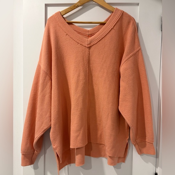 Aerie Wonder Textured V-Neck Sweater - Picture 2 of 5